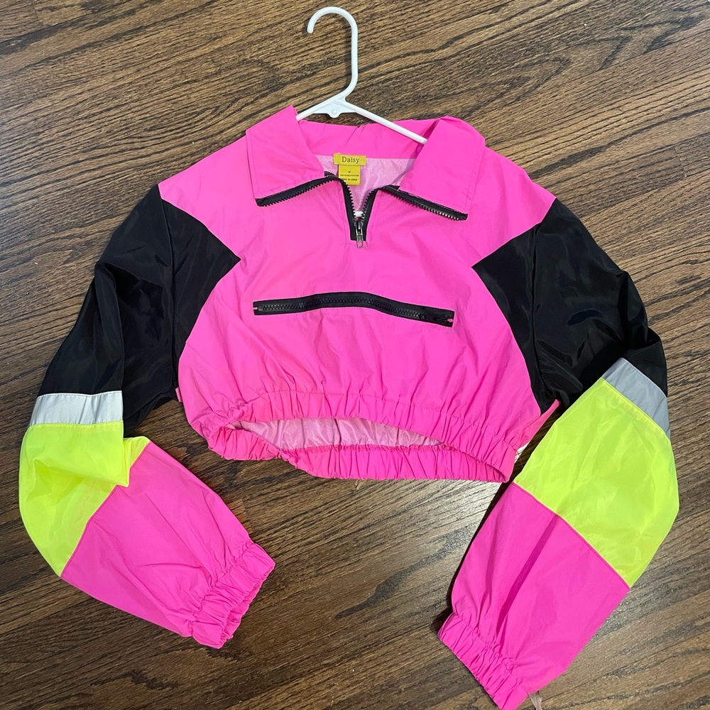 Retro 90s cropped windbreaker